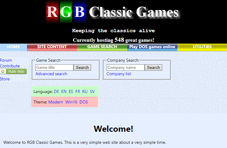 Retro Games - Free Games Online